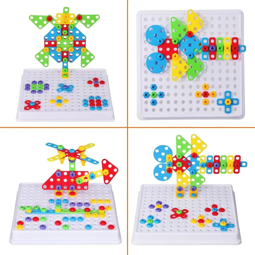 Creative Drilling Toy With Screwdriver Tool Playset (144 pcs)