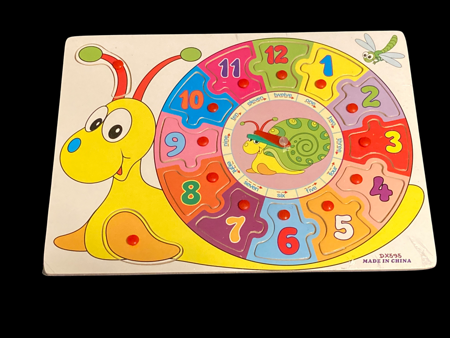 This charming clock puzzle will give a child a fun introduction to telling time! Best for children 5-7 years of age.