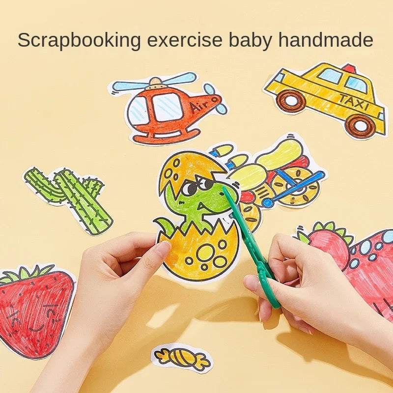Children's Drawing Roll DIY Coloring Paper Roll Color Filling Paper Graffiti Scroll Paper-cut Kids Painting Toy Educational Toys 7ft