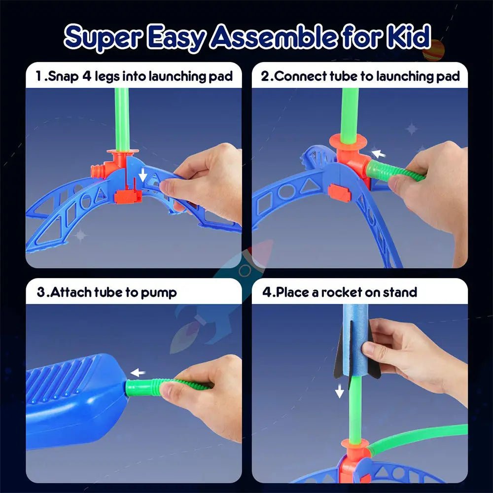 Children's Step-On Rocket Launcher Toy