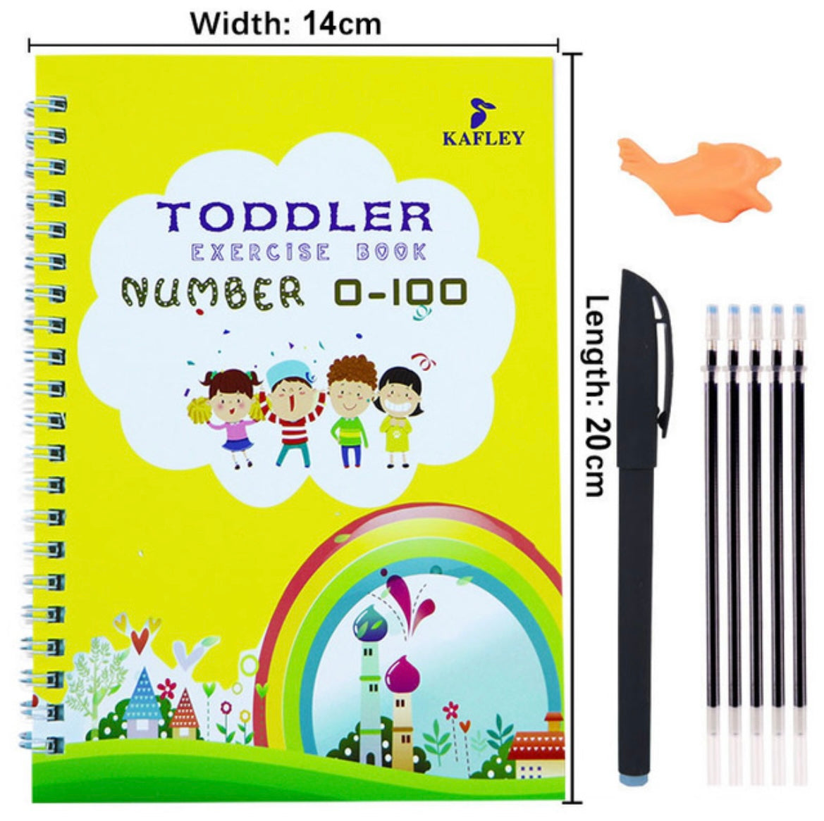 "Embossed Features on Children’s Copybook- magic pen - the water magic book- big magic pen"
